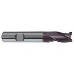 2.5mm Dia. x 50mm Overall Length 3-Flute Square End Solid Carbide SE End Mill-Weldon Shank-Center Cut-Firex - Apex Tool & Supply