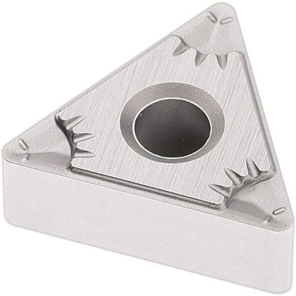 Seco - TNMG332 MF5 Grade TP2501 Carbide Turning Insert - Al2O3 Finish, 60° Triangle, 3/8" Inscr Circle, 3/16" Thick, 1/32" Corner Radius - Apex Tool & Supply