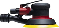 Chicago Pneumatic - 12,000 OPM, 19 CFM Air Consumption, 90 psi Air Pressure, Palm Air Orbital Sander - Round Pad, Hook & Loop Backing, 1/4" Inlet - Apex Tool & Supply