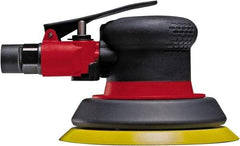 Chicago Pneumatic - 12,000 OPM, 19 CFM Air Consumption, 90 psi Air Pressure, Palm Air Orbital Sander - Round Pad, Hook & Loop Backing, 1/4" Inlet - Apex Tool & Supply