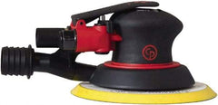Chicago Pneumatic - 12,000 OPM, 16 CFM Air Consumption, 90 psi Air Pressure, Palm Air Orbital Sander - Round Pad, Hook & Loop Backing, 1/4" Inlet - Apex Tool & Supply