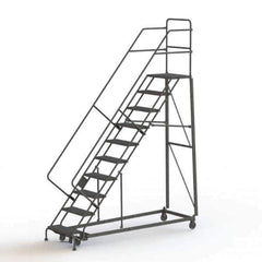 TRI-ARC - Rolling & Wall Mounted Ladders & Platforms Type: Stairway Slope Ladder Style: Rolling Safety Ladder - Apex Tool & Supply