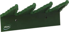 Vikan - 22 Lb, 6-1/2" Wide, 2-1/2" High, Polypropylene, Wall Bracket - 9-1/2" Long, 3 Holders - Apex Tool & Supply