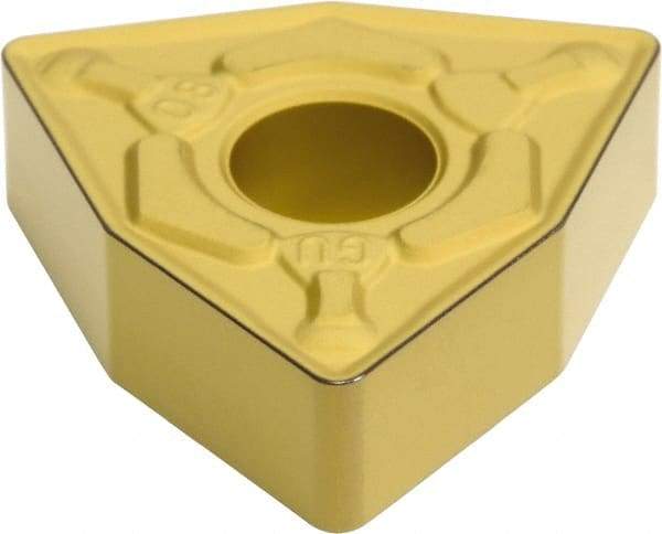 Sumitomo - WNMG432 EGU Grade AC810P Carbide Turning Insert - Al2O3 Finish, 80° Trigon, 1/2" Inscr Circle, 3/16" Thick, 1/32" Corner Radius - Apex Tool & Supply