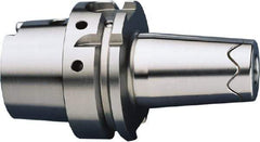 HAIMER - 1/4" Hole Diam, HSK63A Taper Shank Shrink Fit Tool Holder & Adapter - 2.76" Projection, 0.87" Nose Diam, 1.49" Clamping Depth, 25,000 RPM, Through Coolant - Exact Industrial Supply
