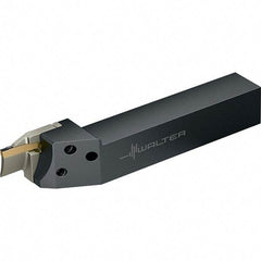 Walter - NCEE, External, Left Hand, 15mm Max Depth of Cut, 3 to 3.5mm Groove Width, Indexable Grooving Tool Holder - GX24-2.. Insert Compatibility, 25mm Shank Height, 25mm Shank Width, 162mm OAL - Apex Tool & Supply