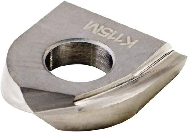 Kennametal - KDMB0625M0 Grade K115M Carbide Milling Insert - Uncoated, 0.1181" Thick, 7.94mm Corner Radius - Apex Tool & Supply