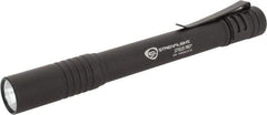 Streamlight - White LED Bulb, 100 Lumens, Disposable Mini Flashlight - Black Aluminum Body, 2 AAA Alkaline Batteries Included - Apex Tool & Supply