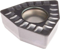 Kennametal - DFT030204 MD Grade KCU40 Carbide Indexable Drill Insert - TiN/TiAlN Finish, Trigon, 6mm Inscribed Circle - Apex Tool & Supply