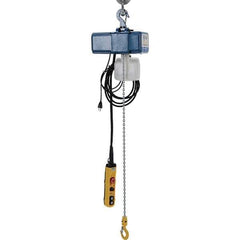 Vestil - 1/8 Ton Capacity, 0 to 49 FPM Lift Speed, 115 Volt, Electric Chain Hoist - 0.5 Output hp, 13' Max Lift - Apex Tool & Supply