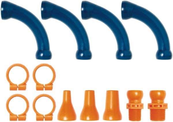 Loc-Line - 1/2" Hose Inside Diam, Coolant Hose Elbow - For Use with Loc-Line Modular Hose System - Apex Tool & Supply