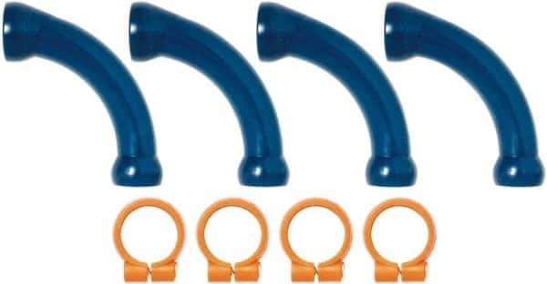 Loc-Line - 1/2" Hose Inside Diam, Coolant Hose Extended Elbow - For Use with Loc-Line Modular Hose System - Apex Tool & Supply