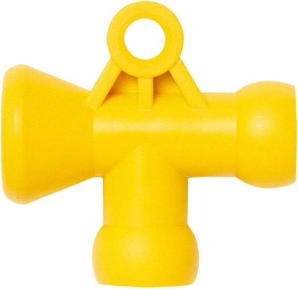 Loc-Line - 1/4" Hose Inside Diam, Coolant Hose T-Fitting - For Use with Loc-Line Modular Hose System - Apex Tool & Supply
