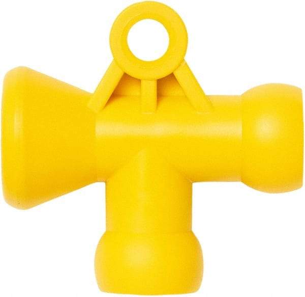 Loc-Line - 1/4" Hose Inside Diam, Coolant Hose T-Fitting - For Use with Loc-Line Modular Hose System - Apex Tool & Supply