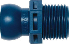 Loc-Line - 1/2" Hose ID, Male to Female Coolant Hose Connector - 1/2" BSPT, For Loc-Line Modular Hose Systems - Apex Tool & Supply