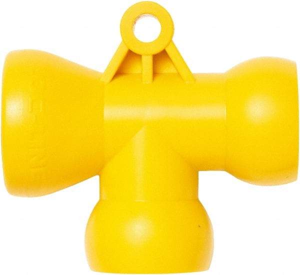 Loc-Line - 1/2" Hose Inside Diam, Coolant Hose T-Fitting - For Use with Loc-Line Modular Hose System - Apex Tool & Supply