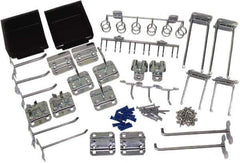 Triton - 30 Piece, Pegboard Hook Set - Zinc Alloy & Steel - Apex Tool & Supply