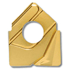 Iscar - HCCD.75-R.125 QF Grade IC908 Carbide Milling Insert - TiAlN Finish, 0.183" Thick, 1/8" Corner Radius - Apex Tool & Supply