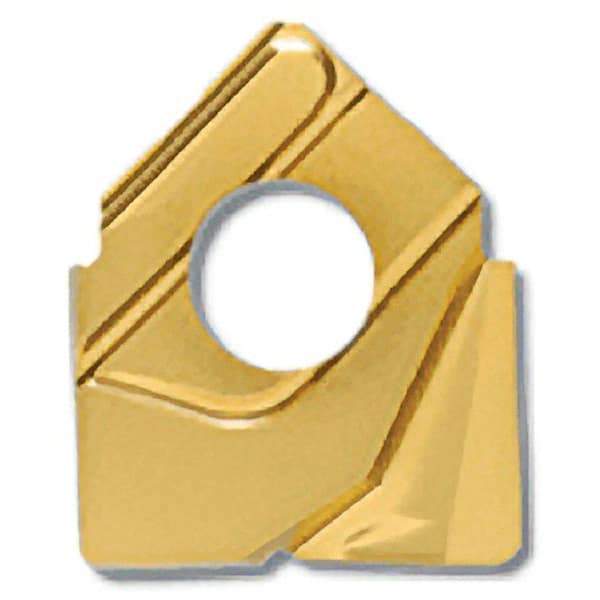 Iscar - HCCD.62-R.015 QF Grade IC908 Carbide Milling Insert - TiAlN Finish, 0.133" Thick, 0.015" Corner Radius - Apex Tool & Supply