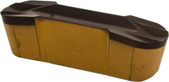 Iscar - 800E400GIF Grade IC8250, 8mm Cutting Width Carbide Grooving Insert - 24mm Max Depth of Cut, Neutral, 4mm Corner Radius, TiCN/Al2O3/TiN Finish - Apex Tool & Supply