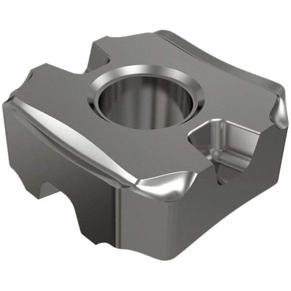 Iscar - SNMG432 EM Grade IC907 Carbide Turning Insert - TiAlN/TiN Finish, 90° Square, 1/2" Inscr Circle, 3/16" Thick, 1/32" Corner Radius - Apex Tool & Supply