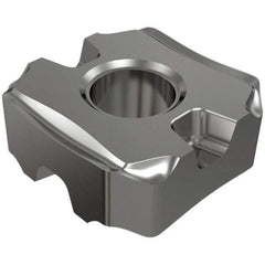 Iscar - SNMG432 EM Grade IC907 Carbide Turning Insert - TiAlN/TiN Finish, 90° Square, 1/2" Inscr Circle, 3/16" Thick, 1/32" Corner Radius - Apex Tool & Supply