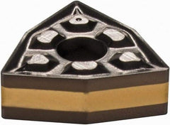 Iscar - WNMG3-1 TF Grade IC8250 Carbide Turning Insert - TiCN/Al2O3/TiN Finish, 80° Trigon, 3/8" Inscr Circle, 5/32" Thick, 1/64" Corner Radius - Apex Tool & Supply