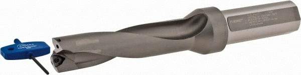 Komet - 4-1/2" Max Drill Depth, 4xD, 1-1/8" Diam, Indexable Insert Drill - 2 Inserts, 1-1/4" Shank Diam, Straight Shank - Apex Tool & Supply