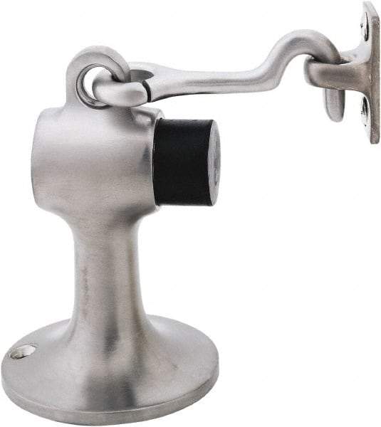 IVES - 4" Projection Floor Door Stop - Screw Mount, Satin Chrome Finish - Apex Tool & Supply