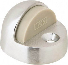IVES - 4" Projection Floor Door Stop - Screw Mount, Satin Chrome Finish - Apex Tool & Supply