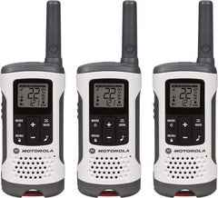Motorola - 16 Mile Range, 22 Channel, 0.5 & 1.5 Watt, Series Talkabout, Recreational Two Way Radio - FRS/GMRS Band, 462.55 to 467.7125 Hz, AA & NiMH Battery, 12 NiMH & 29 AA hr Life, 12.87" High x 10.83" Wide x 1.78" Deep, Low Battery Alerts - Apex Tool & Supply
