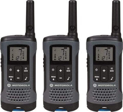 Motorola - 16 Mile Range, 22 Channel, 0.5 & 1.5 Watt, Series Talkabout, Recreational Two Way Radio - FRS/GMRS Band, 462.55 to 467.7125 Hz, AA & NiMH Battery, 12 NiMH & 29 AA hr Life, 12.87" High x 10.83" Wide x 1.78" Deep, Low Battery Alerts - Apex Tool & Supply