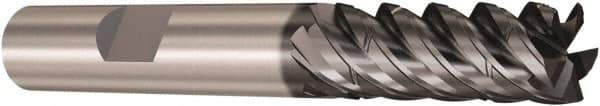Seco - 10mm, 5 Flute, Single End, Solid Carbide, Corner Chamfer End Mill - 88mm OAL, 48° Helix, Right Hand Flute, 40mm LOC, Right Hand Cut - Apex Tool & Supply