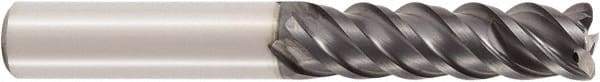 Seco - 16mm, 4 Flute, Single End, Solid Carbide, 1mm Corner Radius End Mill - 100mm OAL, 48° Helix, Right Hand Flute, 50mm LOC, Right Hand Cut - Apex Tool & Supply