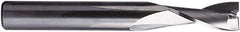 Seco - 8mm, 10mm LOC, 7.8mm Shank Diam, 70mm OAL, 2 Flute, Solid Carbide Square End Mill - Single End, Uncoated, Helical Flute, 25° Helix, Centercutting, Right Hand Cut, Right Hand Flute - Apex Tool & Supply