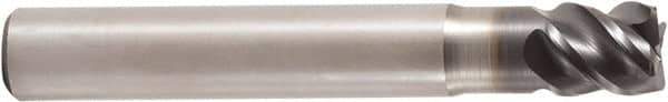 Seco - 10mm, 4 Flute, Single End, Solid Carbide, 1mm Corner Radius End Mill - 65mm OAL, 50° Helix, Right Hand Flute, 10mm LOC, Right Hand Cut, 22mm Extended Reach - Apex Tool & Supply