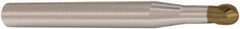 Seco - 3mm Diam, 3mm LOC, 2 Flute Solid Carbide Ball End Mill - HXT Finish, Single End, 80mm OAL, 6mm Shank Diam, Spiral Flute - Apex Tool & Supply