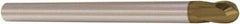 Seco - 6mm Diam, 6mm LOC, 2 Flute Solid Carbide Ball End Mill - HXT Finish, Single End, 75mm OAL, 6mm Shank Diam, Spiral Flute - Apex Tool & Supply