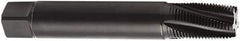 Seco - 1/8-27 NPT 60° 4 Flute 2B Modified Bottoming Spiral Flute Tap - Cobalt, TiN Finish, 90mm OAL, Right Hand Flute, Right Hand Thread, H6 - Apex Tool & Supply