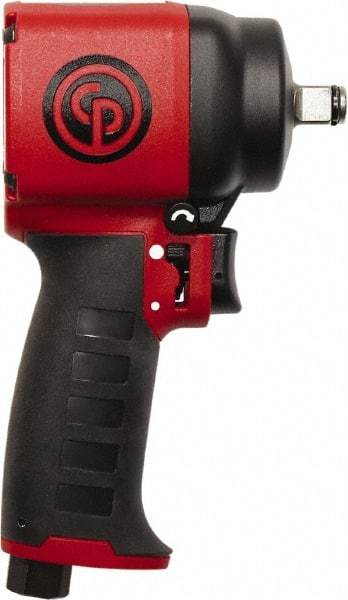 Chicago Pneumatic - 1/2" Drive, 9,400 RPM, 450 Ft/Lb Torque Impact Wrench - Pistol Grip Handle, 22 CFM, 1/4" Inlet - Apex Tool & Supply
