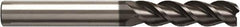 Seco - 14mm, 3 Flute, Single End, Solid Carbide, Corner Chamfer End Mill - 120mm OAL, Right Hand Flute, 50mm LOC, Right Hand Cut - Apex Tool & Supply