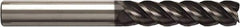Seco - 25mm, 80mm LOC, 25mm Shank Diam, 150mm OAL, 4 Flute, Solid Carbide Square End Mill - Single End, NXT Finish, Helical Flute, Centercutting, Right Hand Cut, Right Hand Flute, Series JS514 - Apex Tool & Supply