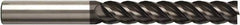 Seco - 5mm, 28mm LOC, 6mm Shank Diam, 75mm OAL, 4 Flute, Solid Carbide Square End Mill - Single End, NXT Finish, Helical Flute, Centercutting, Right Hand Cut, Right Hand Flute, Series JS514 - Apex Tool & Supply