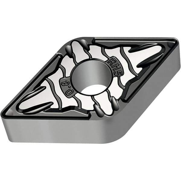 Walter - DNMG333 RM5 Grade WMP20S Carbide Turning Insert - 55° Diamond, 3/8" Inscr Circle, 3/16" Thick, 3/64" Corner Radius - Apex Tool & Supply