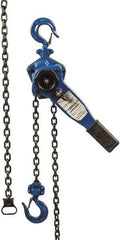 Value Collection - 1,500 Lb Lifting Capacity, 20' Lift Height, Lever Hoist - Made from Chain, 33 Lb Avg Pull to Lift Rated Load, 1 Chain - Apex Tool & Supply