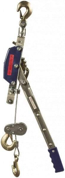 Value Collection - 4,000 Lb Lifting Capacity, 8-1/2' Lift Height, Puller Hoist - Made from Wire Rope - Apex Tool & Supply