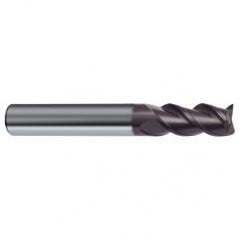 9.5mm Dia. - 72mm OAL - 45° Helix Firex Carbide End Mill - 3 FL - Apex Tool & Supply