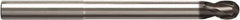 Seco - 6mm Diam, 6mm LOC, 2 Flute Solid Carbide Ball End Mill - NXT Finish, Single End, 80mm OAL, 6mm Shank Diam, Spiral Flute - Apex Tool & Supply