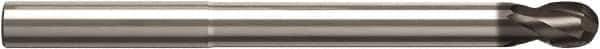 Seco - 6mm Diam, 6mm LOC, 2 Flute Solid Carbide Ball End Mill - NXT Finish, Single End, 80mm OAL, 6mm Shank Diam, Spiral Flute - Apex Tool & Supply