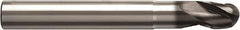 Seco - 10mm Diam, 30mm LOC, 4 Flute Solid Carbide Ball End Mill - NXT Finish, Single End, 82mm OAL, 10mm Shank Diam, Spiral Flute - Apex Tool & Supply
